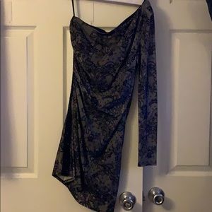 Black lace cocktail dress